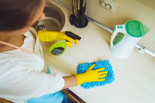 Professional upholstery cleaning in a Whetstone living room sofa