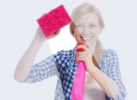 Deep steam carpet cleaning in a commercial office space